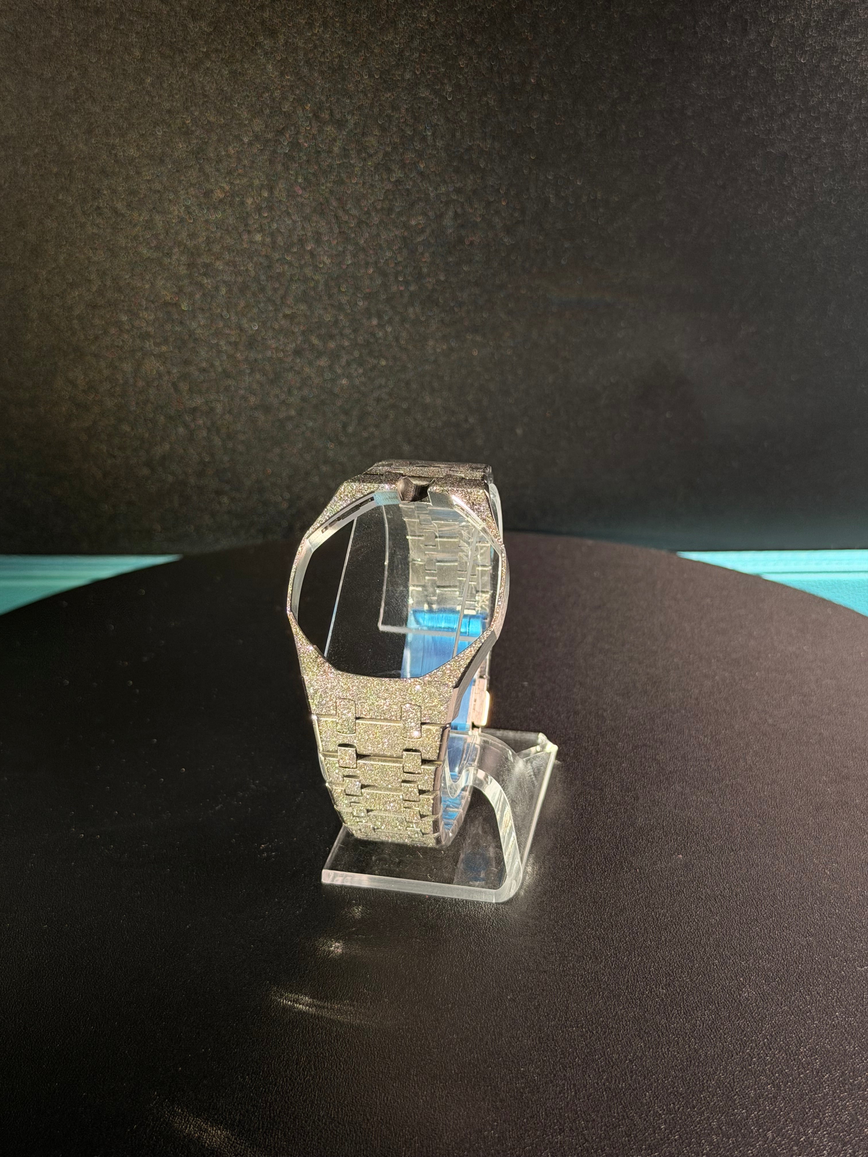 Frosted Stainless Steel Case & Strap for AP x Swatch Royal Pop