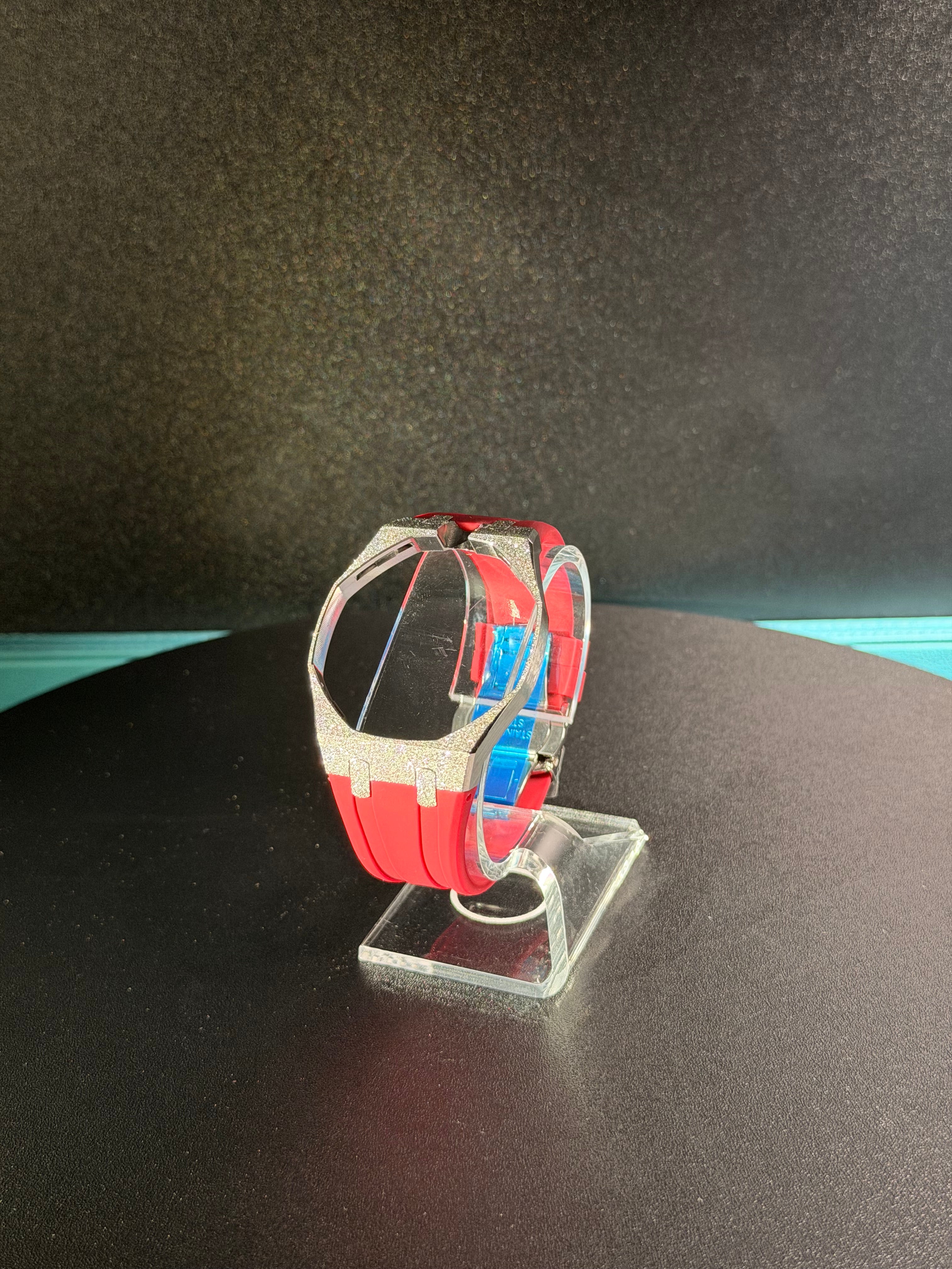 Frosted Stainless Steel Case & Strap for AP x Swatch Royal Pop